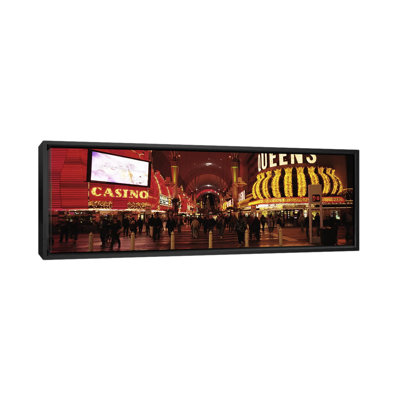 " USA, Nevada, Las Vegas, The Fremont Street, Large group of people at a market street " Color Photography