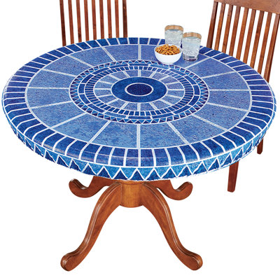 Stretch-to-Fit Mosaic Design Table Covers