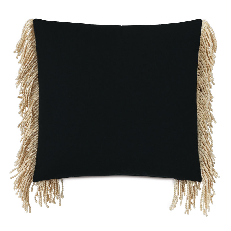 Palermo Square Indoor/Outdoor Pillow Cover & Insert, Sail Black