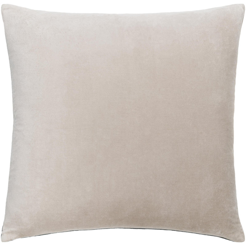 Denny Edgar Cotton Throw Pillow, Black, Polyester/Polyfill, 20"H x 20"W