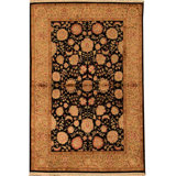 Hand Woven Silk and Wool Oriental Area Rug