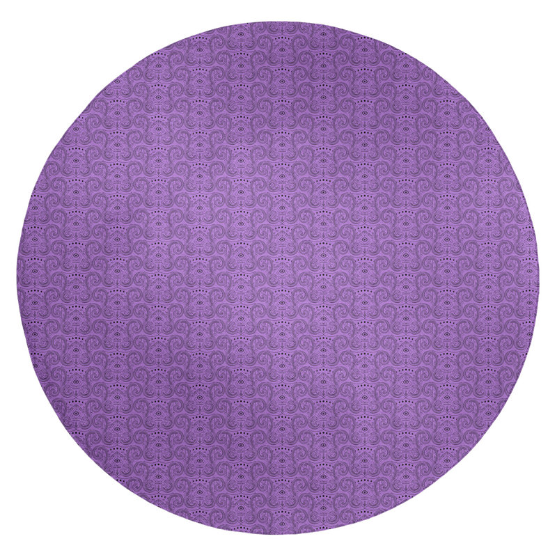 Chenille Indoor Rug, Round 5'