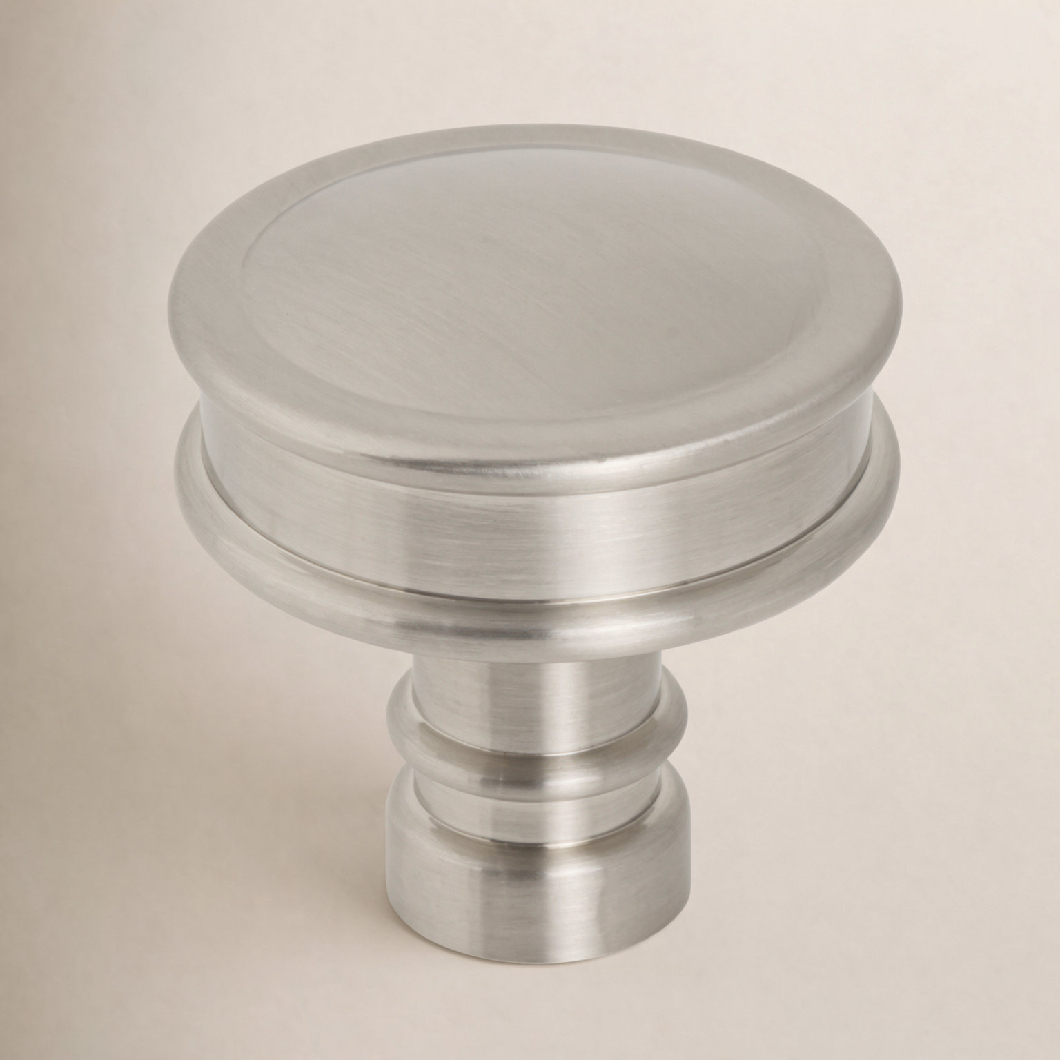 Cranford Round Cabinet Knob, Brushed Satin Nickel
