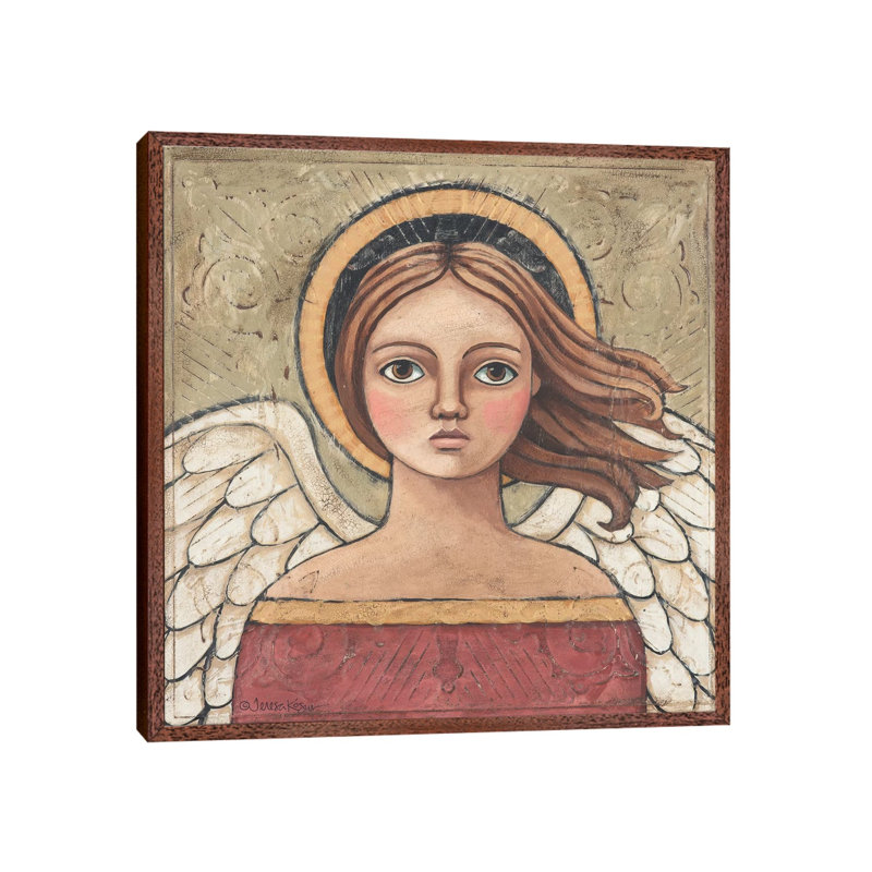 Oh My Soul by Teresa Kogut - Print on Canvas, Classic Brown Wood Floater Framed, 66.04cm H x 66.04cm W x 3.81cm D