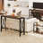 55-Inch Bar Table, Counter Height Narrow Tall Table Behind Sofa, High Top Wood Pub Console Table