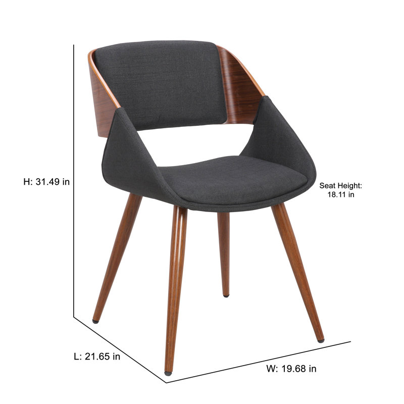 46cm H Fabric Upholstered Armchair