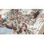Hand-Knotted High-Quality Beige and Red Area Rug