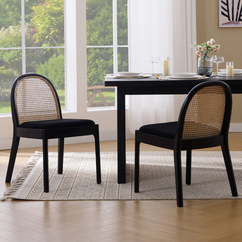 Chaise d'appoint Kashtyn, Noir, gris