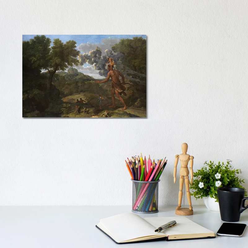 Blind Orion Searching for the Rising Sun, 1658 by Nicolas Poussin - 1 Piece Wall Art on Canvas, 20.32 cm H x 30.48 cm W