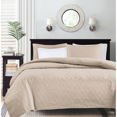 Courtepointe réversible kaki double / grand - pour toutes les saisons. Motif. Bourre en coton prélavé pour une nuit confortable. Avec et 2 taies décoratives. Lavable à la machine pour l'été et l'hiver. Conception. Son de remplissage