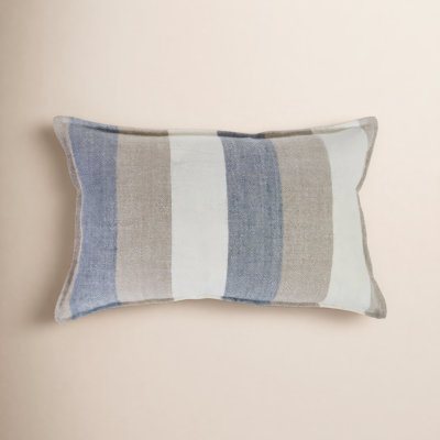 Monterey Striped Linen Throw Pillow