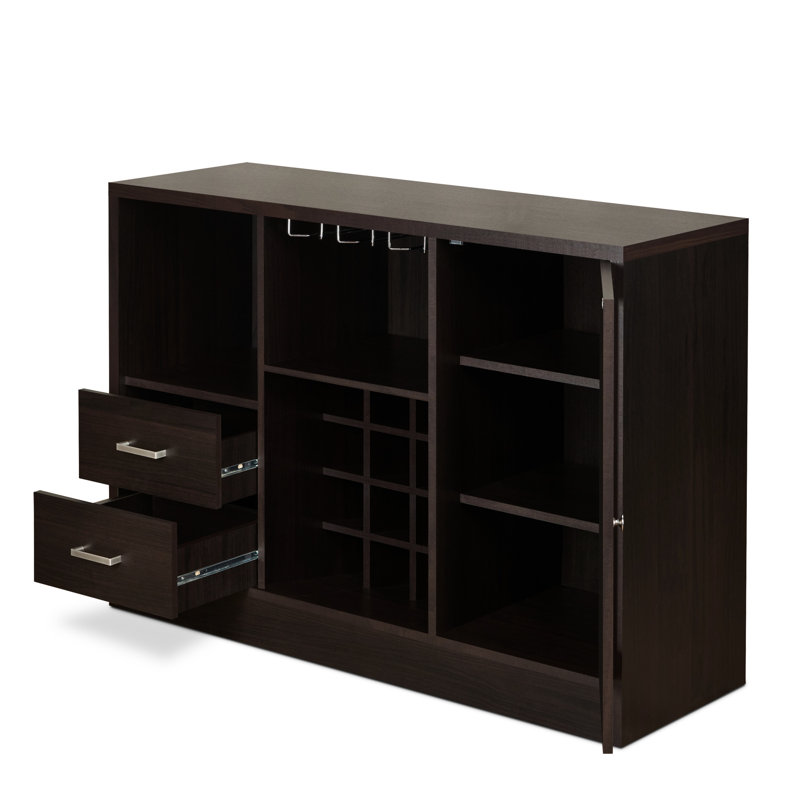 De rangement à vin avec portes - Couleur - Bureau de rangement dissimulé fonctionnel pour votre salle à manger
