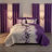 Queen Size 9-Piece Lavender Leaf Bedding & Curtain Set (Queen/King/Cal King) - Quilted Microfiber Bedspread + Sheer Drapes-117095595