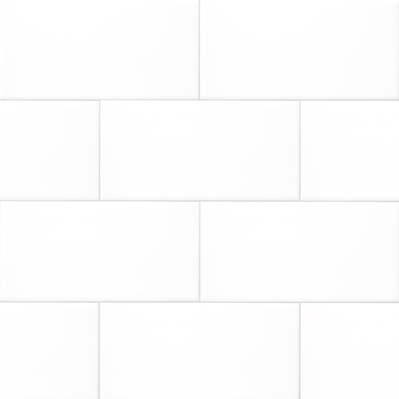 Autograph | 4"x8" Ceramic Subway Tile, White Gloss