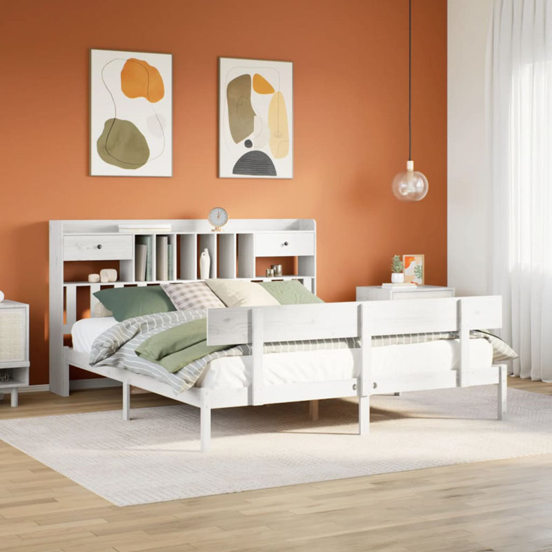 Maxeys Solid Wood Bed, 75 x 190cm, White