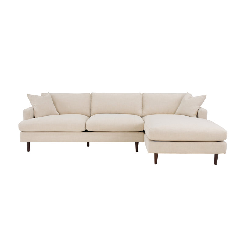 Bojka Mabel 109" Upholstered Sectional Sofa, Right Hand Facing