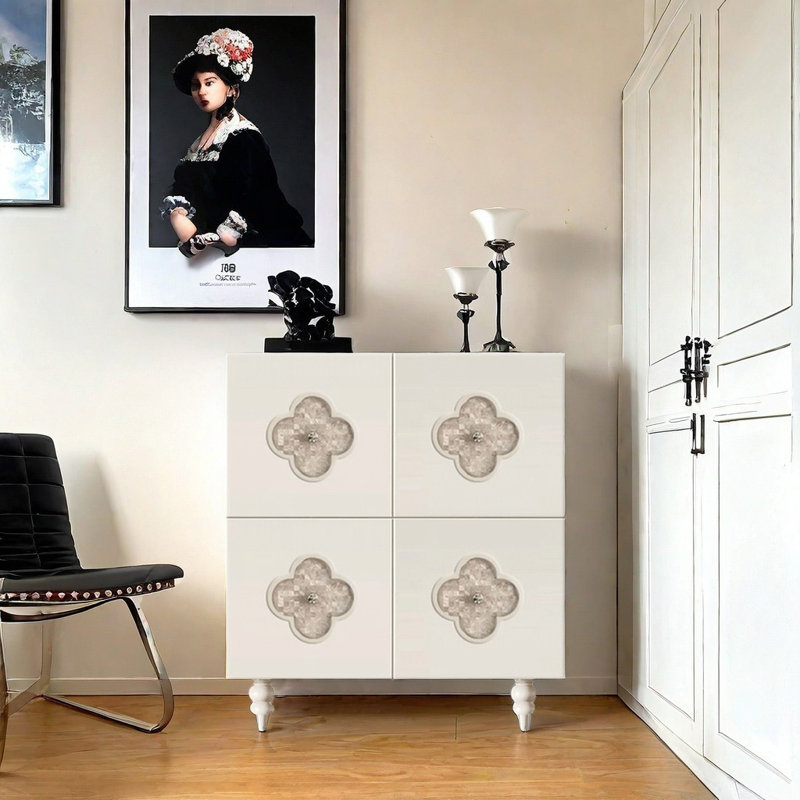 Classic High Quality Accent Cabinet, White