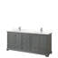 Ensemble de meuble-lavabo double autoportant 72 po avec plateau en quartz Deborah-98181109-98181112-98181113