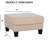 Square Storage Ottoman Wooden Legs-264209606
