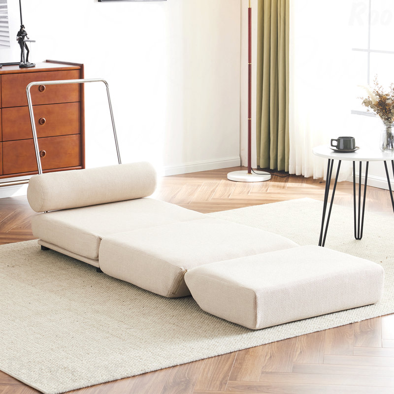 Canapé-lit simple, canapé-lit simple pliable avec coussin, canapé-lit pliable portable, fauteuil de loisir, fauteuil confortable
