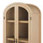 Sitarski 76" H x 30" W Modern Arched Standard Bookcase with Glass Doors-98582621