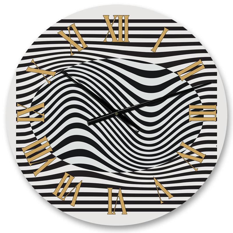 Horloge murale géométrique, Moyen