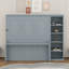 Queen Size Murphy Bed With Desk And Bookshelf-863306184-863306187