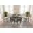 Wollara Extendable Metal Base Dining Table