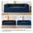 Upholstered Compression Blue Corduroy Convertible Sleeper Sofa Bed - Foldable Floor Couch With No Assembly-251000549-237541010