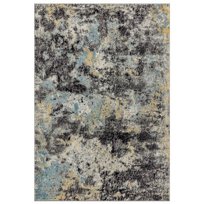 Higbee Black/Blue Rug