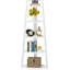Tablette d'angle de 70,07 po de hauteur-225144560