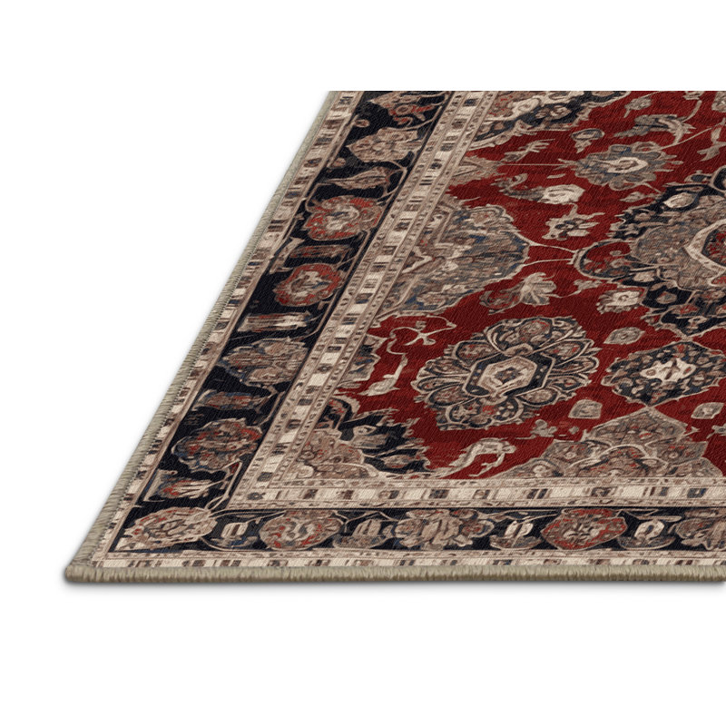 Tapis brun lavable à la machine, Carré 3 pi