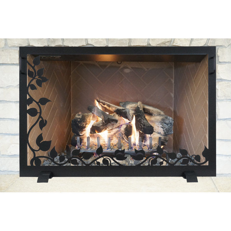 Pare-étincelles 1 panneau Hearth Craft, Noir texturé, H 26 po x l 38 po x P 1 po