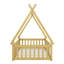 Lit simple pour enfants, lit en forme de tente, lit Montessori avec lattes et rails de clôture, structure de lit en bois-1435808968