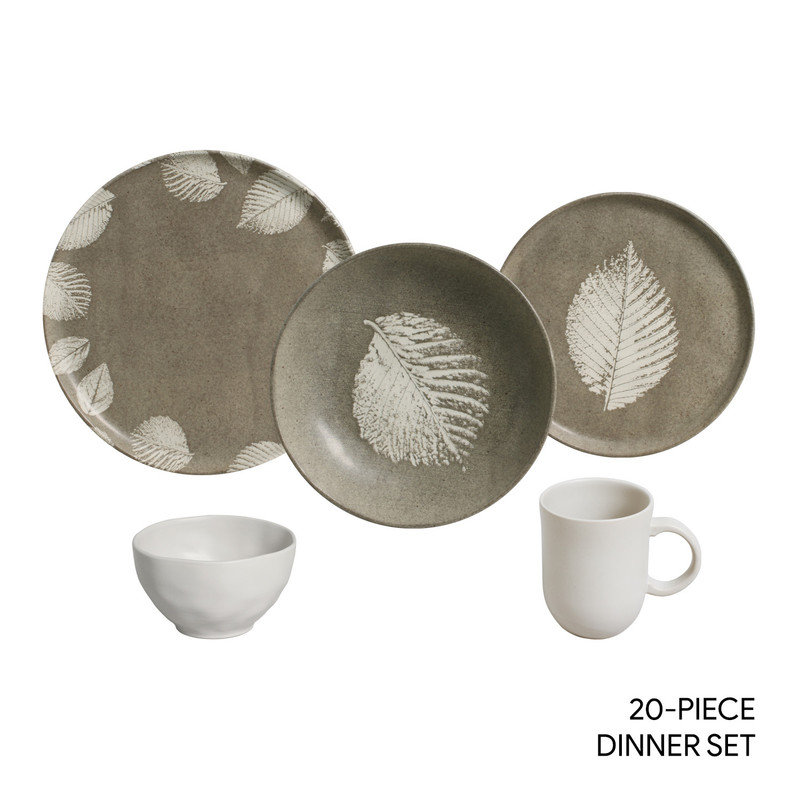 Seiva Stoneware Dinnerware Set 20 Piece - Service for 4