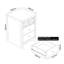 IrisVibe 3 Drawer Bedside Table-88568527