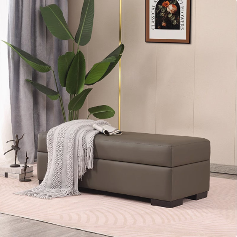Banc de rangement rectangulaire avec range-chaussures