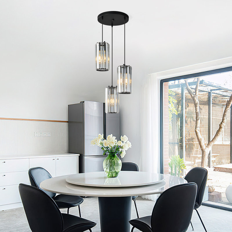 Pendant Lighting Modern Pendant Light, Mini Crystal Chandeliers Adjustable Pendant Light Fixture For Kitchen Island Dinning Room Corridor Bedroom