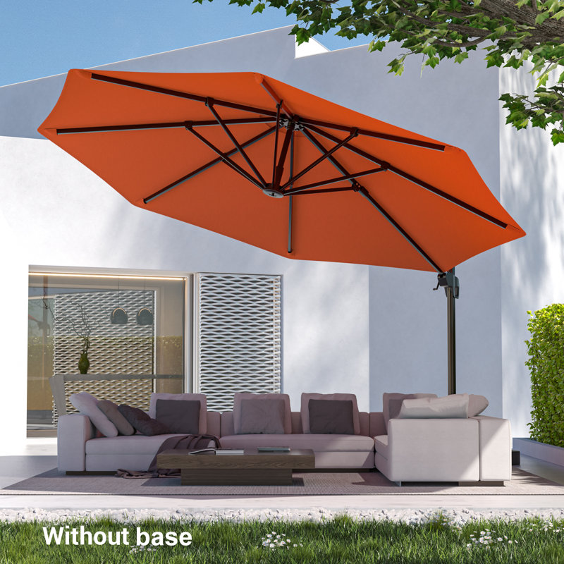 Parasol en porte-à-faux 11 'Bevins, Rouge