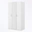 Armoire 3 portes avec miroir, tringle et 3 tablettes fixes-810921755