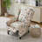 Alida Floral Print Manual Push Back Recliner-1626273288