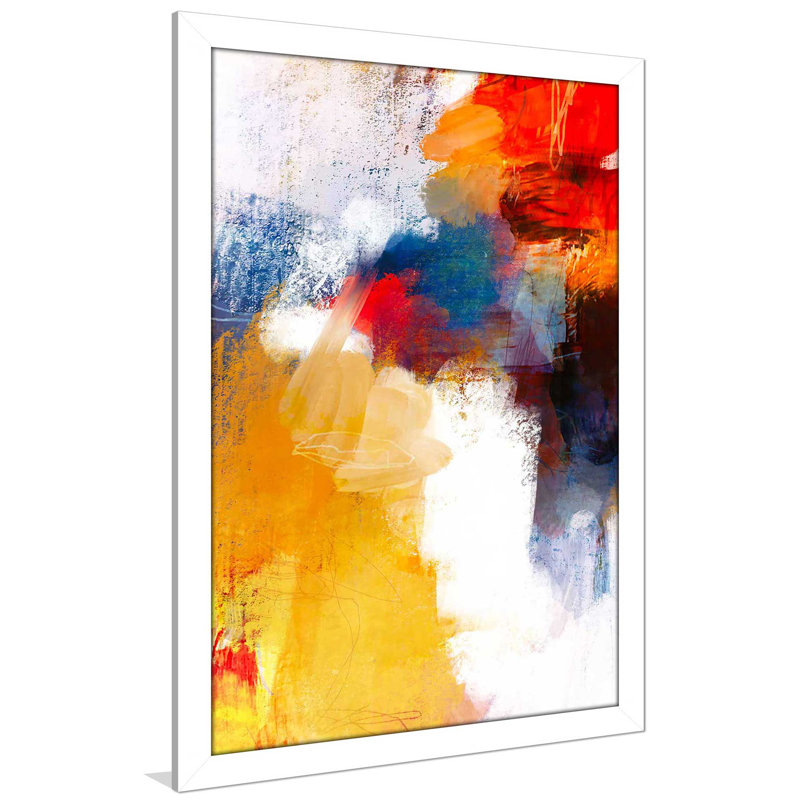 C'est une fête I - Peinture, Cadre blanc, H 49,5 po x l 33,5 po x P 1 po