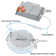 4 Inch LED Recessed Lighting with J-Box, 5CCT Dimmable Ultra-Thin Recessed Downlight