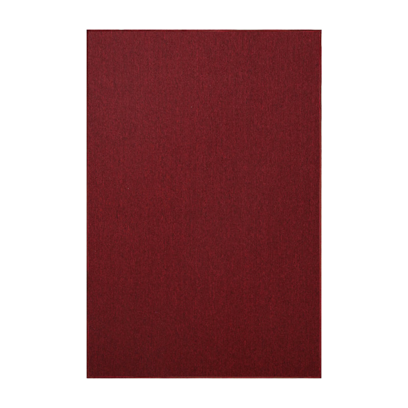 Amorion Furnish my Place Modern Indoor/Outdoor Commercial Solid Color Rug - Pet and Kids Friendly Rug, Stain Resistant, Floor Carpet for Living Room & Hallway, Wedding - Red