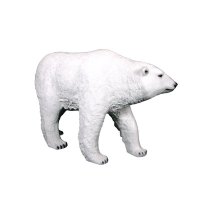 Statue l'ours polaire à l'affût