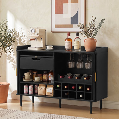 46" Wine Bar Cabinet with Storage