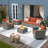 Klohe Outdoor Seating Group with Cushions-1210056494-1271373266
