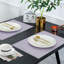 Silver PVC Placemats Set Scratch Heat Resistant Washable Table Protectors for Christmas Table Decor-1506167908