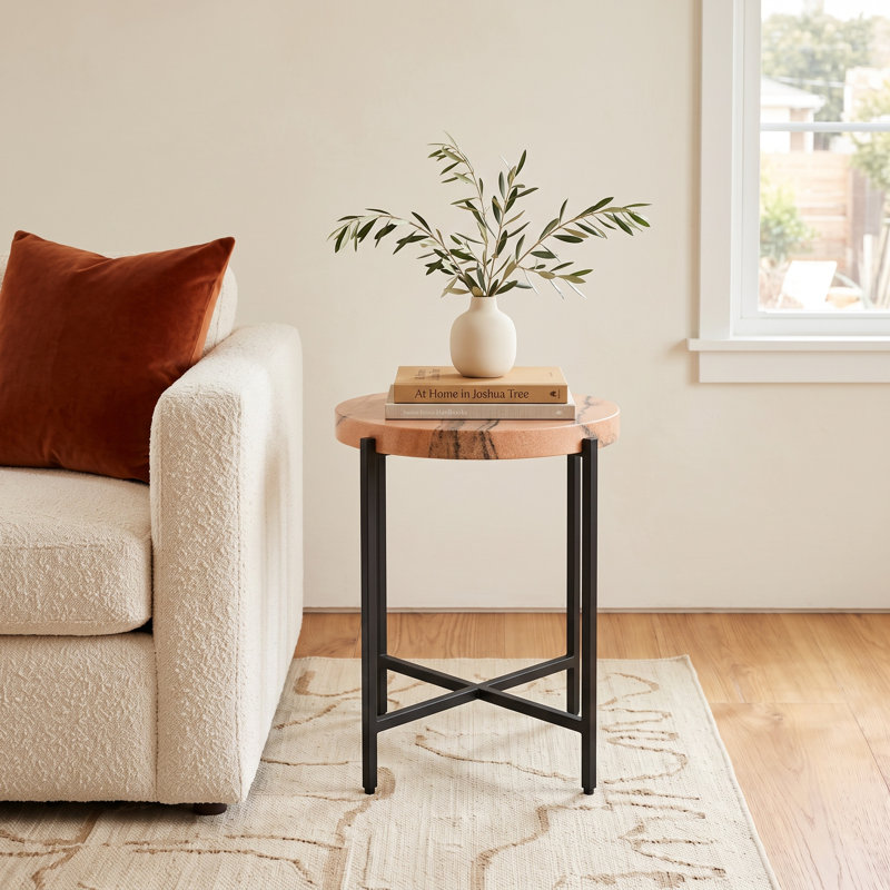 Torino Marble Top End Table