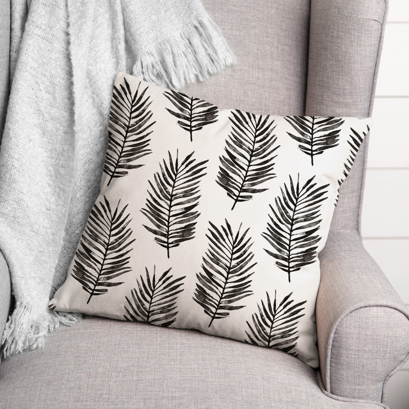 Candelo Outdoor Square Pillow Cover & Insert, Black